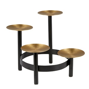 Juego de Soportes Redondos para Tartas Dorados Personalizables, Suministros para Bodas/Fiestas de Cumpleaños con Soporte para Cupcakes, Exhibidor de Postres de Metal - Product Image 6