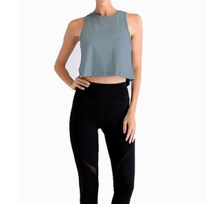 T-shirts à manches courtes simples et légers sexy pour le fitness 100% T-shirt à col rond en coton biologique pour femmes - Product Image 3