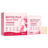 Patch topique Biotine Plus, patch de supplément vitaminique, patch de soin beauté pour la chevelure, la peau et les ongles, logo personnalisé, vente en gros