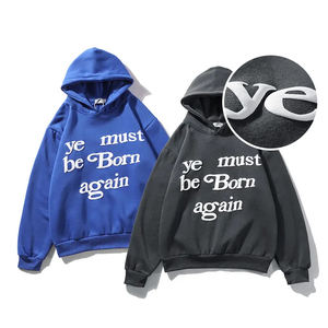 Alta calidad DIY personalizado 3D Puff impresión logo pulóver EE. UU. tamaño 100% algodón liso DTG impresión hombres Sudadera con capucha - Product Image 1