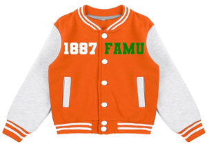 Florida A & M University Vintage lana seda bordado Lettermen chaqueta Famu Varsity chaqueta botón decoración para hombres invierno - Product Image 2
