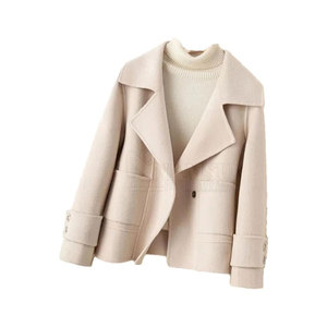 Custom Logo Design <b>Women</b> Wool <b>Jacket</b> Wholesale Made Breathable <b>Women</b> Wool <b>Jackets</b> in Stock - Product Image 1