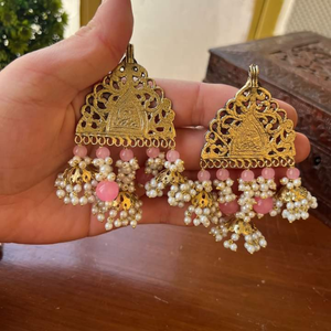 Pendientes afganos de acero inoxidable chapados en plata a la moda con joyería en forma de flor para mujer, ropa de fiesta de boda, conjunto de joyería para mujer - Product Image 2