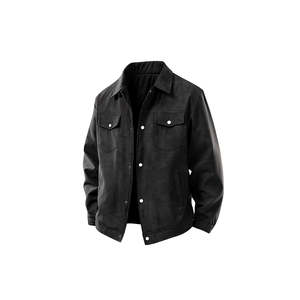 Abrigo Largo Impermeable Cortavientos para Hombre, Estilo Retro Americano Casual, Cuello Camisero, para Otoño, Ropa de Trabajo - Product Image 6