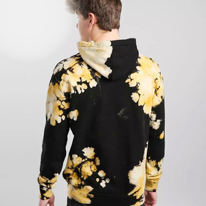 Vente en gros de sweats à capuche streetwear unis pour hommes, logo personnalisé, lavage à l'acide, sweats à capuche surdimensionnés en coton épais pour hommes à vendre - Product Image 3