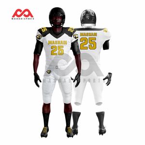 Tops brodés personnalisés Meilleur maillot de football américain à manches courtes à bas prix Vente en gros Drapeau américain Uniforme de football - Product Image 1