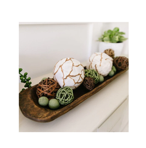 Bol à pâte en bois pour et décoration de la maison bols en bois naturel bougies parfumées pour la décoration de noël - Product Image 2