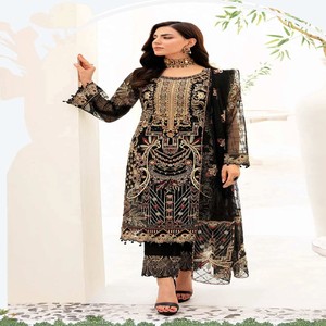 Colección de Salwar Kameez de Organza Elegante y Hermosa de la Marca Ramsha, con Bordados Elaborados para Mujer, Ideal para Bodas, Gran Venta en India y Pakistán - Product Image 6