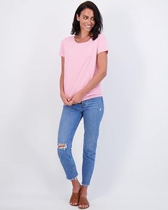OEM service personnalisé t-shirt femmes, logo personnalisé mâcher cou t-shirts pour femmes - Product Image 2