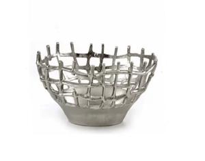 Mesa Decorativa Fruta y Dátiles Cuenco Metal Único Pulido Cuenco - Product Image 1