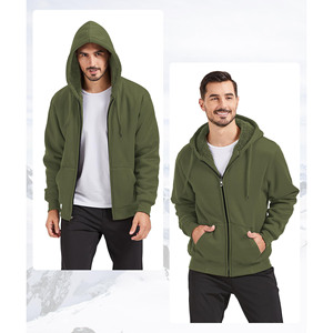 Sweat-shirts à capuche en molleton noir 100% coton surdimensionnés pour hommes, impression puff, vente en gros - Product Image 5