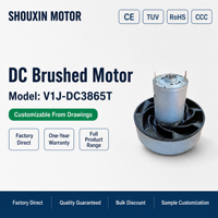 Moteur à faible bruit et haute efficacité pour aspirateur, moteur d'aspiration 12V 24V DC avec base de montage adaptée pour l'assemblage d'appareils électroménagers