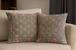 FUNDAS COJÍN IMPRESO BLOQUE MANO ALGODÓN - Product Image 2