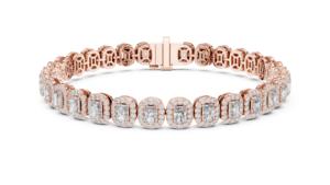 VDS IGI Certified Radiant Cut Lab Grown CVD/HPHT Diamond Tennis <b>Bracelet</b> Luxury 14kt Solid Yellow <b>White</b> Rose Gold Rhodium Plated - Product Image 4