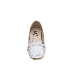Girls Silver Formal Moccasin KD0565 for <b>Club</b> <b>Dresses</b> - Product Image 1
