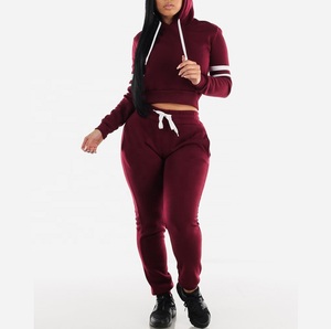 Chándal de cintura elástica de alta calidad para mujer, chándal personalizado con bolsillos en el pecho, entrenamiento para mujer, venta al por mayor, chándal personalizado para mujer - Product Image 6