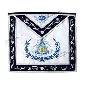 Tablier maçonnique Regalia brodé à la main de haute qualité Tabliers maçonniques de maître de haute qualité - Product Image 5