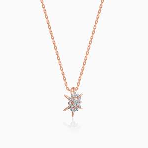 Pendentif diamant étoile de soleil en or rose-Heer by GIVA-Elégant Diamond Charms - Product Image 6