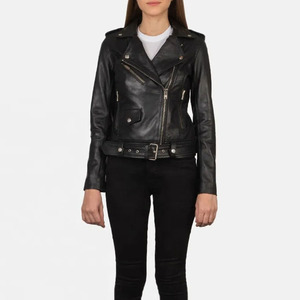 Easy wash Women leather Jacket Breathable Anti-Wrinkle Waterproof Eco-Friendly Premium Quality Lightweight women jacket - Product Image 3