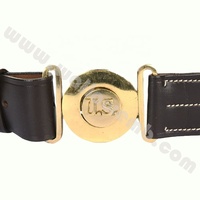 Ceinture en cuir noir pour officier de la marine, nouveau design |   Ceinture tactique d'officier SS Ceinture et boucle en brocart SS