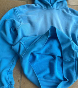 Sweats à capuche 2025 personnaliser Logo Streetwear français éponge vierge surdimensionné hommes coton mélangé lavage à l'acide soleil fané en détresse OEM - Product Image 6