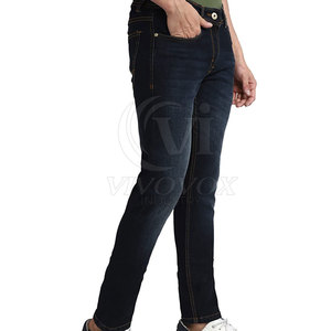 Pantalones vaqueros rectos de cantidad a granel de alta calidad, secado rápido, 100% algodón, logotipo personalizado, estilo de calle, hecho en Pakistán - Product Image 5