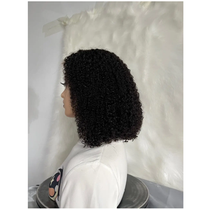 Pelucas de pelo virgen chino de lujo para mujer de la mejor calidad Original rizado onda profunda encaje transparente Jerry Curl Kinky Curl estilos venta - Product Image 3