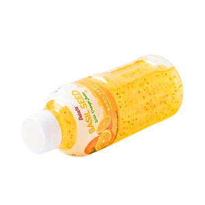 เครื่องดื่มเมล็ดแมงลัก รสส้ม ขนาด 320 มล. แบบขวด สำหรับฤดูร้อน (OEM/ODM) - Product Image 3