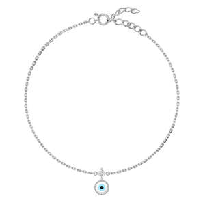 NOVAMART Fine Buy 100% <b>Real</b> 925 Silver Anklets/ Payal for Women & Girls Cute Style Gold Plated with 14K Material Diamond Stone W - Product Image 1