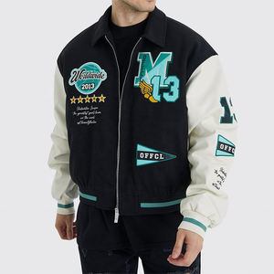 แจ็กเก็ตเลตเตอร์แมนแขนยาวสำหรับผู้ชายเสื้อแจ็กเก็ตแขนยาวดีไซน์ใหม่พร้อมพิมพ์โลโก้ตามสั่งด้านหน้าสำหรับฤดูหนาว - Product Image 5