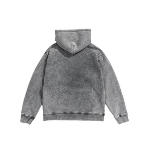 Nouvelle arrivée décontracté lavage à l'acide 100% coton hommes lavage à l'acide sweats à capuche prix de gros surdimensionné lavage à l'acide sweats à capuche adultes 2026 - Product Image 6