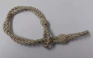 Cordon de capuchon en soie sur mesure Cordon de capuchon en fil d'or Cordon de capuchon uniforme Fabriqué au Pakistan - Product Image 5