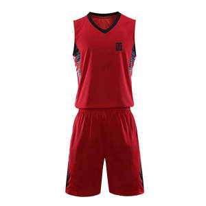 Uniforme de baloncesto de secado rápido de alta calidad para hombre, diseño único, transpirable, ropa deportiva de talla grande, conjuntos al por mayor - Product Image 1