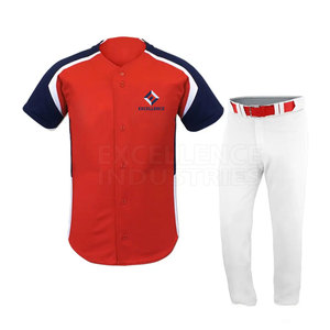 Beste Qualität Benutzer definierte Baseball-Trikots Uniform Großhandel Baseball-Uniform Neues Design Niedriger Preis Baseball-Uniform - Product Image 4
