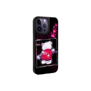 Funda de Silicona con Figura Icónica en Relieve Netzy para iPhone 14 Pro, Blanca Luminosa, para Teléfono Móvil - Product Image 6