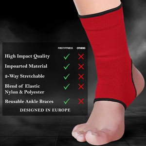 Attelle de cheville en coton sur mesure, bandage élastique, Muay Thai MMA, compression, protection de la cheville, chevillère réversible, entraînement - Product Image 3