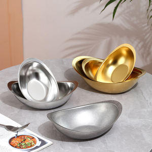 Elegant metal serving bowl for modern kitchen dining <b>table</b> and home decor use - Product Image 5