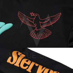 Pakistan Made Puff Printing <b>Hoodies</b> For Men <b>Trendy</b> Color Contrast Puff Printing <b>Hoodies</b> In Low Price Made In Pakistan - Product Image 3