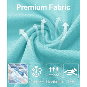 Camiseta de cuello redondo Premium de microfibra para hombre Camiseta clásica de cuello redondo ligero de secado rápido con manga larga y patrón de estampado - Product Image 5