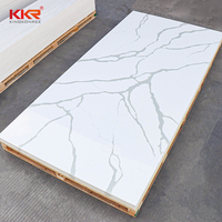 KKR zéro silice Luxury Calacatta Engineered Stone: des dalles durables pour des comptoirs et des panneaux muraux élégants