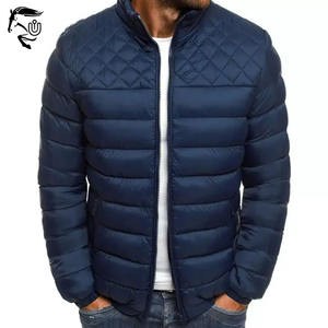 Unbridleds Industry Manteau d'hiver matelassé léger pour homme Veste matelassée isolée avec capuche et col montant Style High Street - Product Image 5