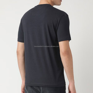 Camiseta en relieve de alta calidad 100% algodón personalizado colores sólidos impresión hombres camisetas Stock Color sólido camiseta - Product Image 6