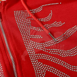 Hecho con el Mejor Material, 100% Algodón, con Pedrería, Sudadera con Capucha para Invierno, Ligera, de Forro Polar para Hombre, Transpirable, de Alta Calidad, Personalizable - Product Image 5