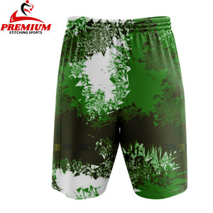 Men Casual Sports Short with Reflective Stripes Pattern Hidden Zipper Pocket Custom Fully Sublimation Printed Short Pants - Product Image 2