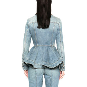 Wholesale High Quality Cotton <b>Jacket</b> Custom Women <b>denim</b> <b>Jacket</b> Slim Fit <b>Jacket</b> For Women's custom OEM - Product Image 4