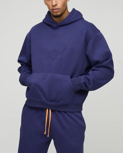 Venta caliente Streetwear Oversized Boxy Fit Sudadera con capucha y pantalones de chándal Conjunto de alta calidad Heavy Cotton Gym Wear Jogger Set para hombres - Product Image 6