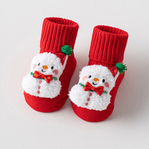 <span class=keywords><strong>Chaussettes</strong></span> antidérapantes en coton doux et écologiques pour bébés, <span class=keywords><strong>avec</strong></span> revers ample, thème Noël, semelle antidérapante pour la marche <span class=keywords><strong>des</strong></span> tout-petits - Product Image 1