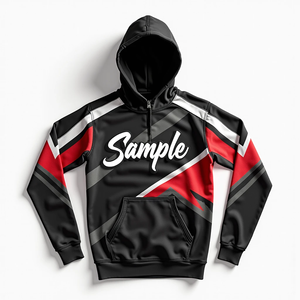 Sweat à capuche pour homme, vêtements durables, personnalisez votre streetwear surdimensionné sublimé, 100% polyester, style basique mélangé à du coton - Product Image 1