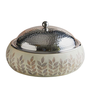 Calentador de comida de mesa elegante con tapa de acero inoxidable para buffet y comedor, artículos para el hogar y el restaurante, suministros a buen precio - Product Image 2