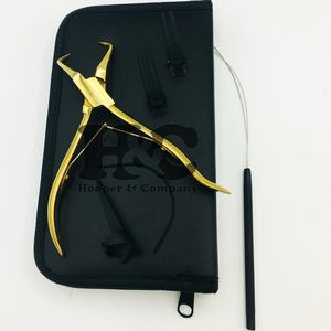 Oferta especial Mini Kit de herramientas de extensión de cabello Estuche Hecho a mano Kit de herramientas de extensión de cabello sostenible Loop Scissor Plier Clip New Deal - Product Image 4